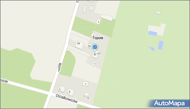 Niewodnica Kościelna, Topole, 3c, mapa Niewodnica Kościelna