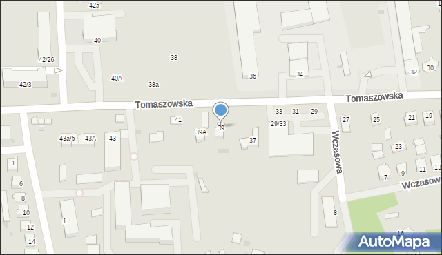 Nowe Miasto nad Pilicą, Tomaszowska, 39, mapa Nowe Miasto nad Pilicą