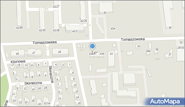 Nowe Miasto nad Pilicą, Tomaszowska, 43a/5, mapa Nowe Miasto nad Pilicą