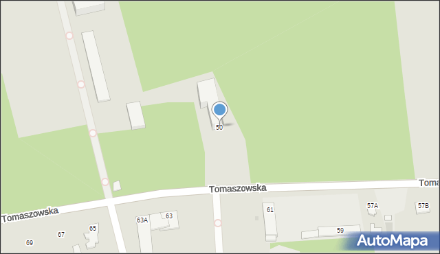 Nowe Miasto nad Pilicą, Tomaszowska, 50, mapa Nowe Miasto nad Pilicą