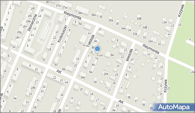 Oleśnica, Tołstoja Lwa, 7f, mapa Oleśnica