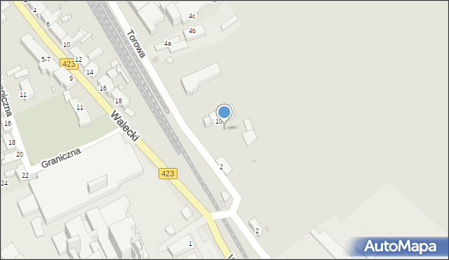 Opole, Torowa, 16, mapa Opola