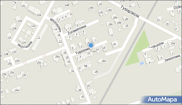 Opole, Topolowa, 12, mapa Opola