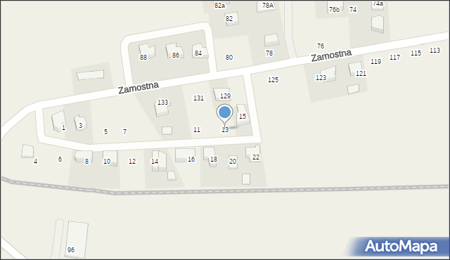 Orle, Topolowa, 13, mapa Orle