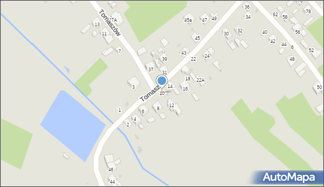 Ostrowiec Świętokrzyski, Tomaszów, 10, mapa Ostrowiec Świętokrzyski