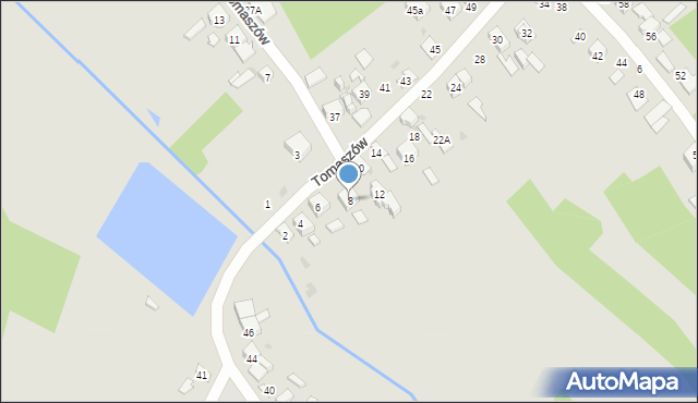 Ostrowiec Świętokrzyski, Tomaszów, 8, mapa Ostrowiec Świętokrzyski