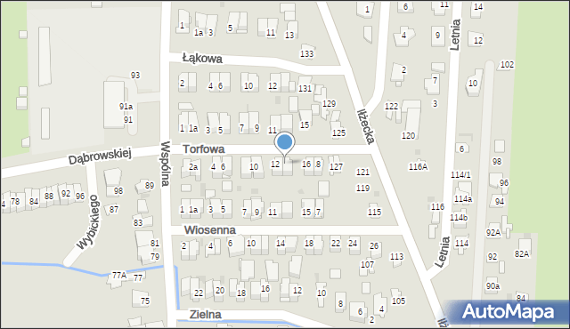 Ostrowiec Świętokrzyski, Torfowa, 14, mapa Ostrowiec Świętokrzyski