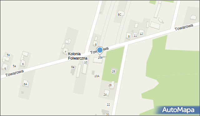 Ożarowice, Towarowa, 10b, mapa Ożarowice