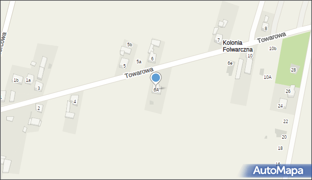 Ożarowice, Towarowa, 6A, mapa Ożarowice