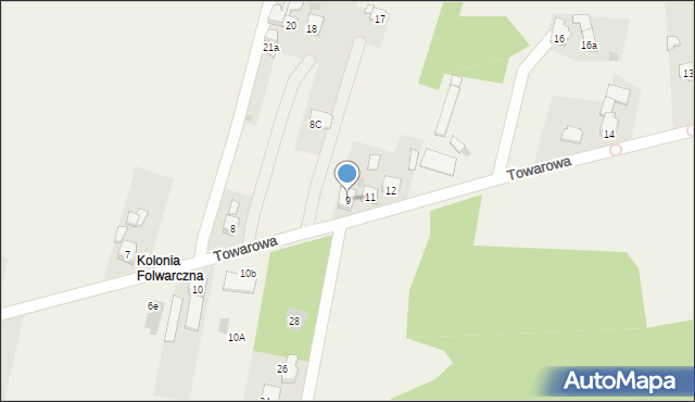 Ożarowice, Towarowa, 9, mapa Ożarowice