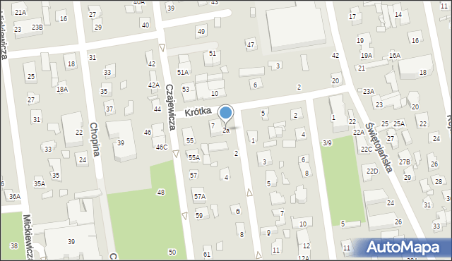 Piaseczno, Topolowa, 2a, mapa Piaseczno