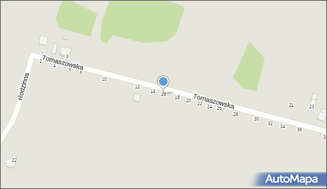 Piotrków Trybunalski, Tomaszowska, 16, mapa Piotrków Trybunalski