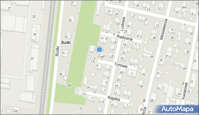 Piotrków Trybunalski, Torowa, 12, mapa Piotrków Trybunalski