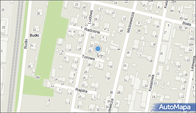 Piotrków Trybunalski, Torowa, 4, mapa Piotrków Trybunalski