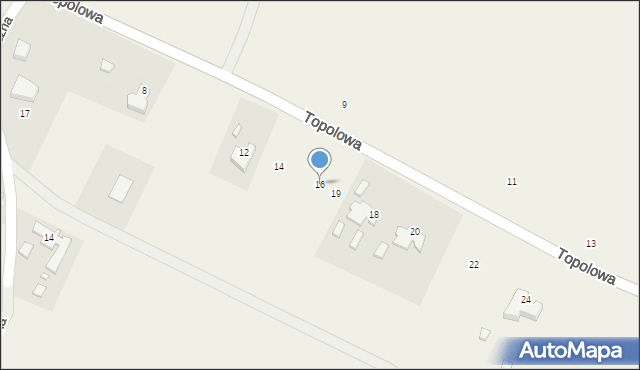 Podgórzyn, Topolowa, 16, mapa Podgórzyn