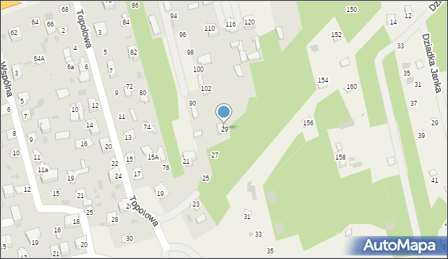Pomiechówek, Topolowa, 29, mapa Pomiechówek