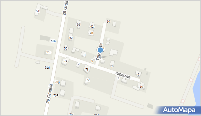 Powidz, Topolowa, 2, mapa Powidz