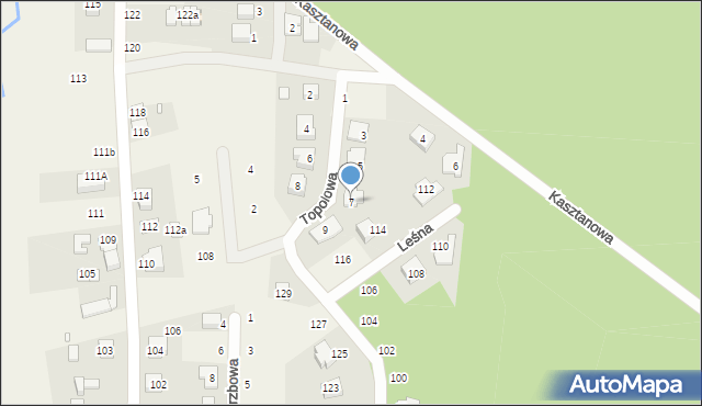 Promnice, Topolowa, 7, mapa Promnice