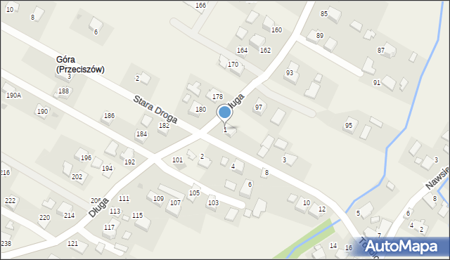 Przeciszów, Topolowa, 1, mapa Przeciszów