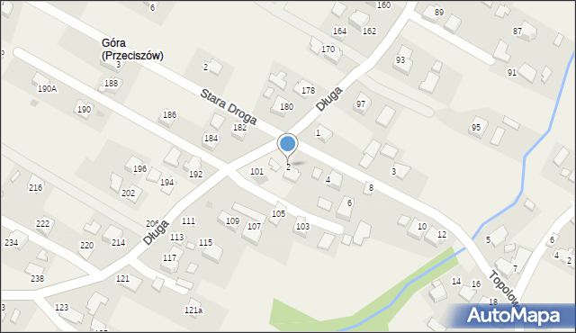 Przeciszów, Topolowa, 2, mapa Przeciszów