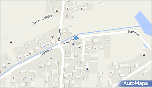 Przemęt, Topolowa, 26, mapa Przemęt