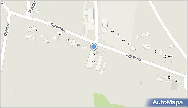 Przemyśl, Topolowa, 24, mapa Przemyśla