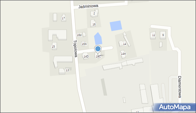 Przodkowo, Topolowa, 14C, mapa Przodkowo