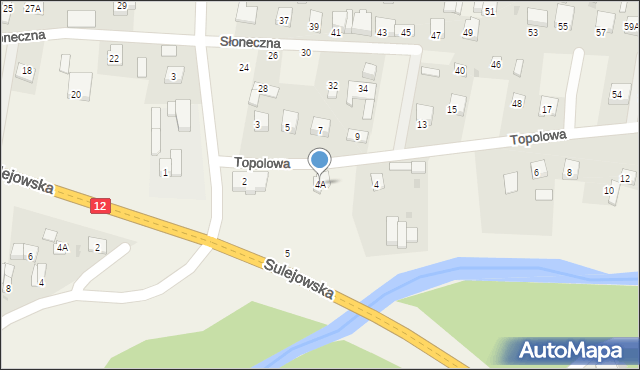 Przygłów, Topolowa, 4A, mapa Przygłów