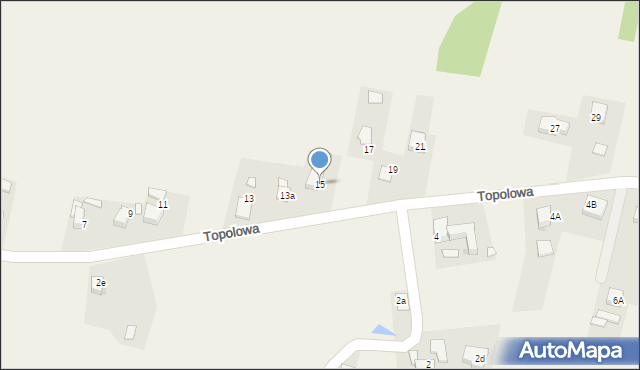 Pstrążna, Topolowa, 15, mapa Pstrążna