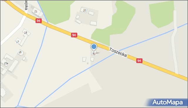 Pyskowice, Toszecka, 51, mapa Pyskowice