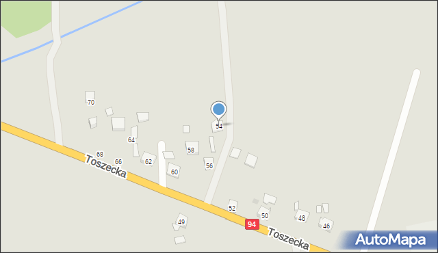 Pyskowice, Toszecka, 54, mapa Pyskowice