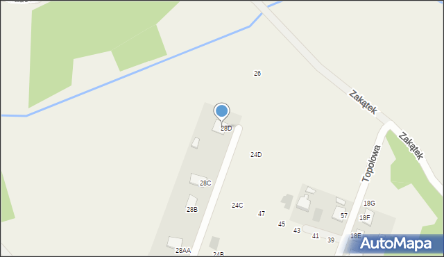 Pysznica, Topolowa, 28e, mapa Pysznica
