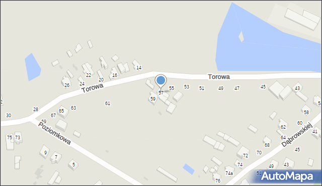 Radomsko, Torowa, 57, mapa Radomsko
