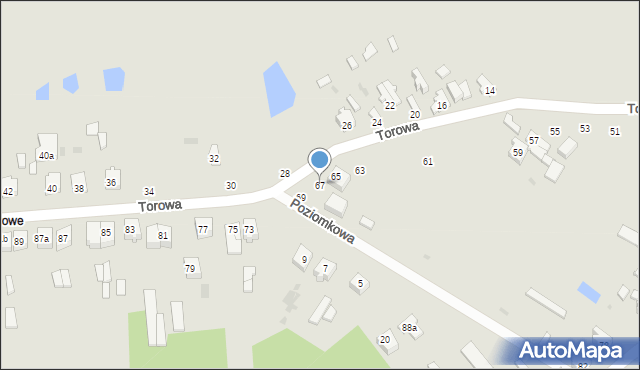 Radomsko, Torowa, 67, mapa Radomsko