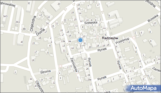 Radziejów, Toruńska, 1, mapa Radziejów