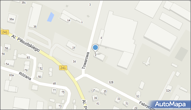 Rogoźno, Towarowa, 2, mapa Rogoźno