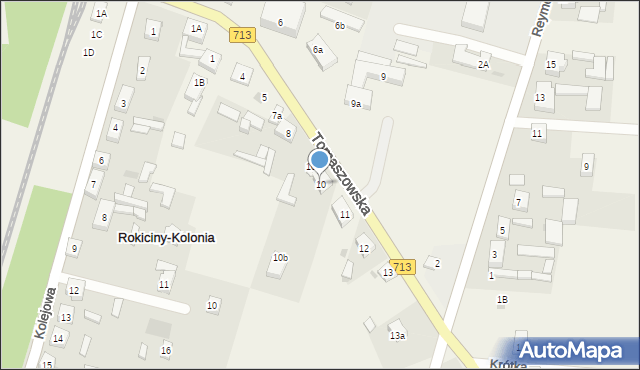 Rokiciny-Kolonia, Tomaszowska, 10, mapa Rokiciny-Kolonia