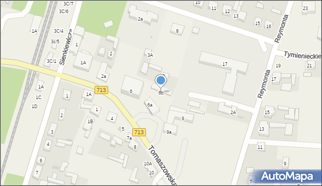 Rokiciny-Kolonia, Tomaszowska, 6b, mapa Rokiciny-Kolonia