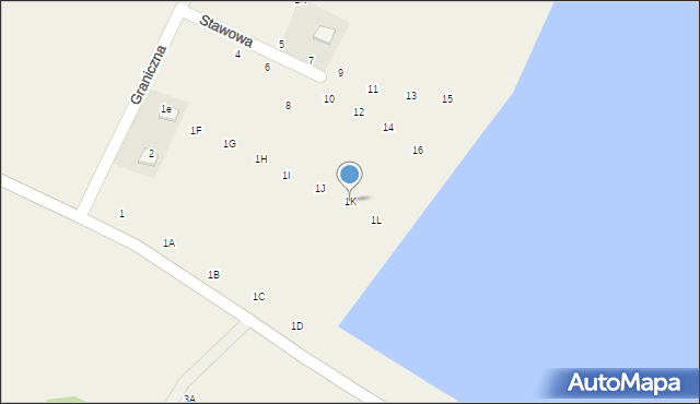 Ruda Wołoska, Tomaszowska, 1K, mapa Ruda Wołoska