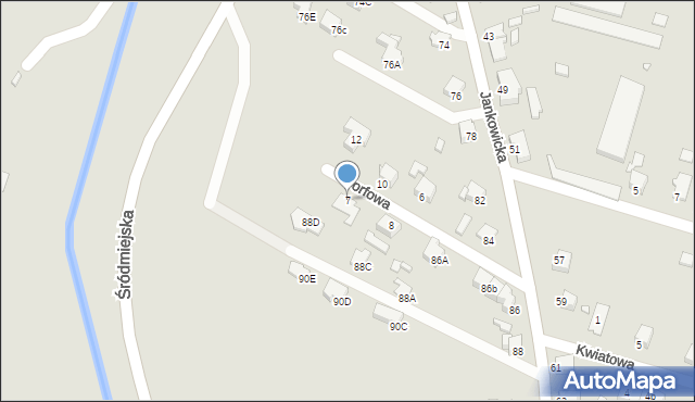 Rybnik, Torfowa, 7, mapa Rybnika