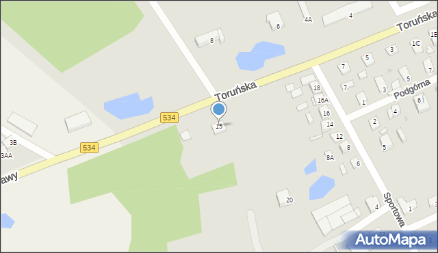 Rypin, Toruńska, 15, mapa Rypin