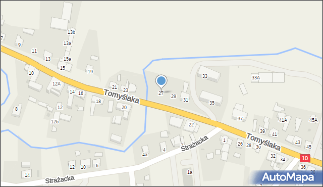 Sadki, Tomyślaka Ignacego, 27, mapa Sadki