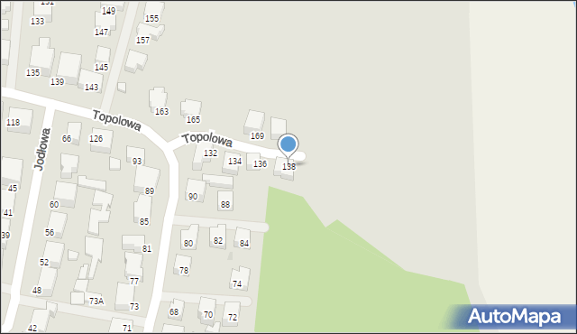 Siedlce, Topolowa, 138, mapa Siedlce