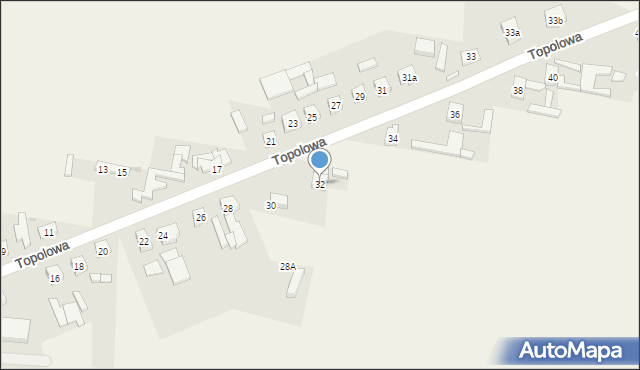 Siedlec, Topolowa, 32, mapa Siedlec