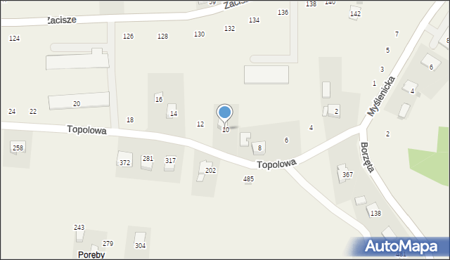 Siepraw, Topolowa, 10, mapa Siepraw