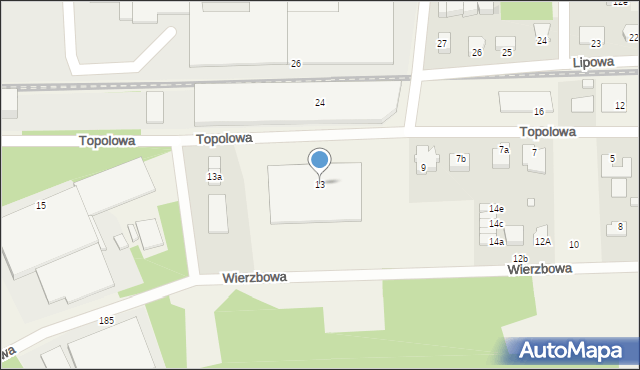 Skarbimierz-Osiedle, Topolowa, 13, mapa Skarbimierz-Osiedle