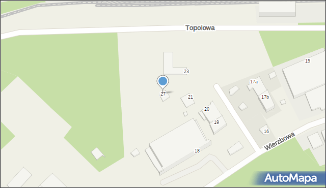 Skarbimierz-Osiedle, Topolowa, 27, mapa Skarbimierz-Osiedle