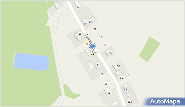 Śliwice, Topolowa, 32, mapa Śliwice