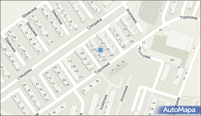 Smolec, Topolowa, 135, mapa Smolec