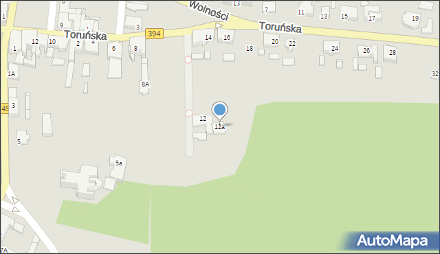 Solec Kujawski, Toruńska, 12a, mapa Solec Kujawski